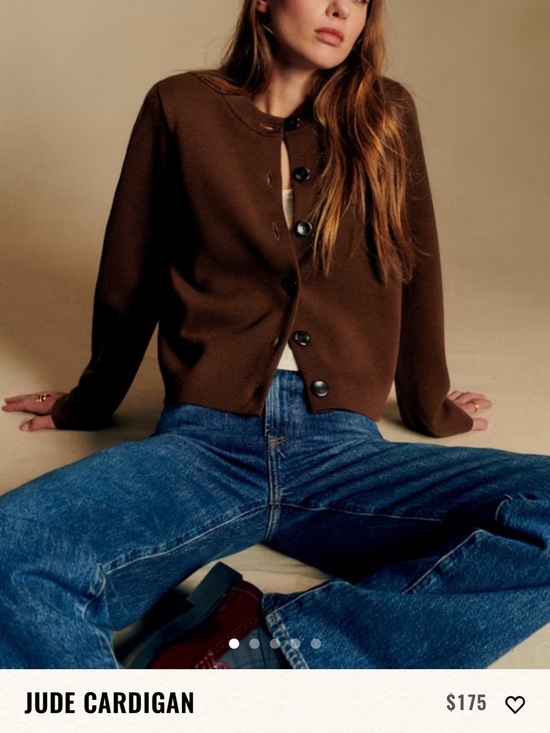 Sezane Sweaters - Sezane Wool Brown Cardigan